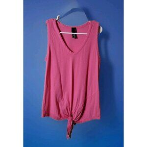 Bobi Top Xs Sleeveless Vneck Tie Waist